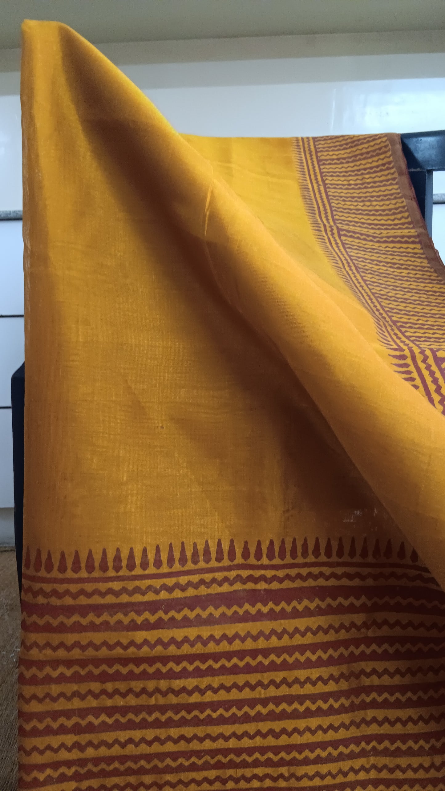 Big border printed silk cotton saree (SC6-316)