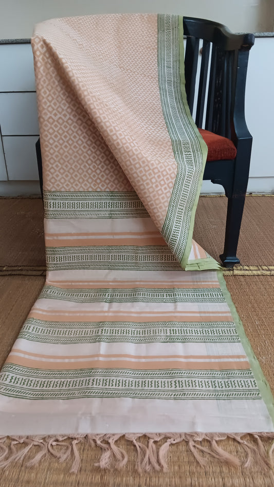 Daily use printed handloom silk cotton saree (SC6-317)