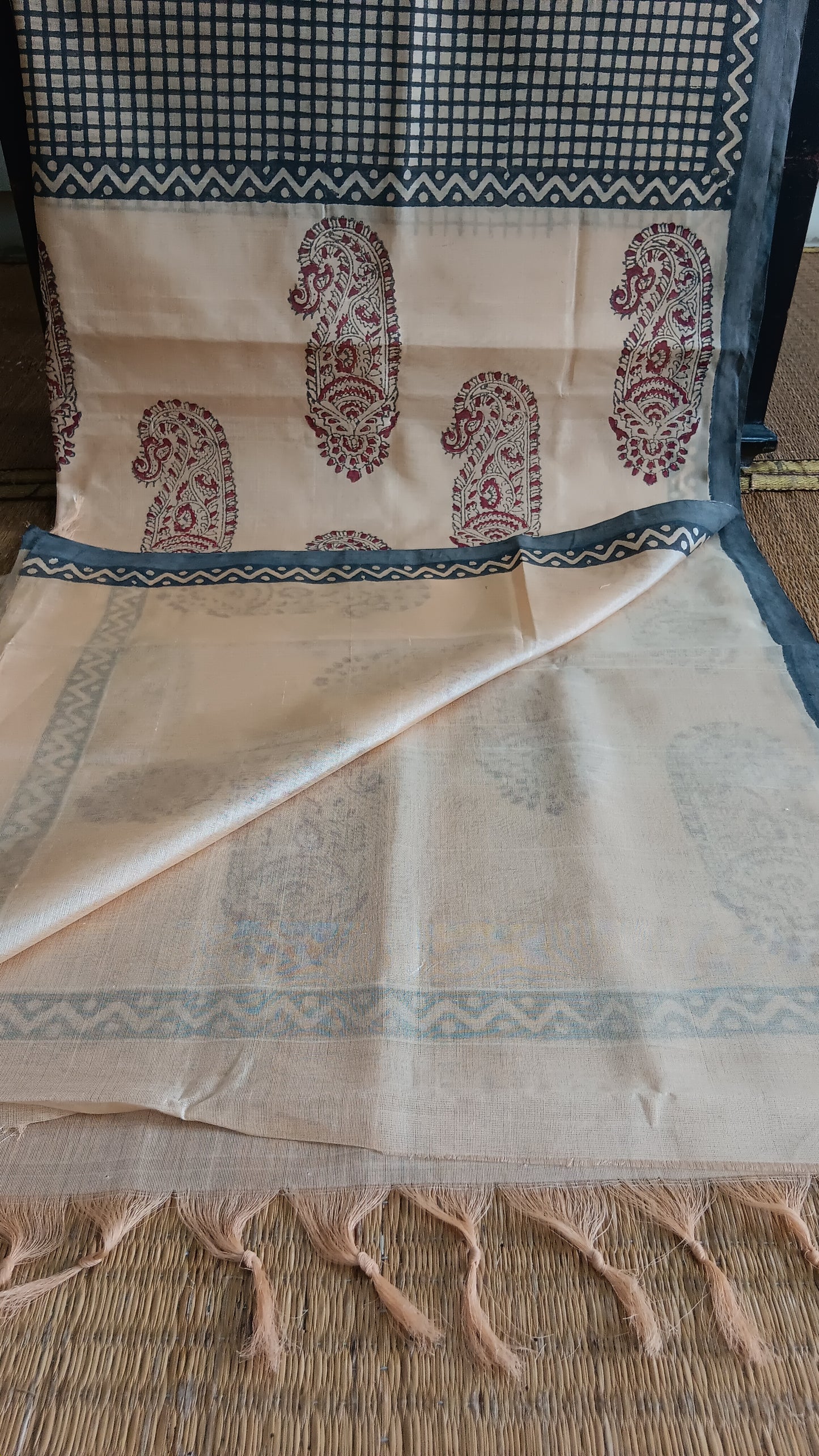 Daily wear printed silk cotton saree (SC6-308)