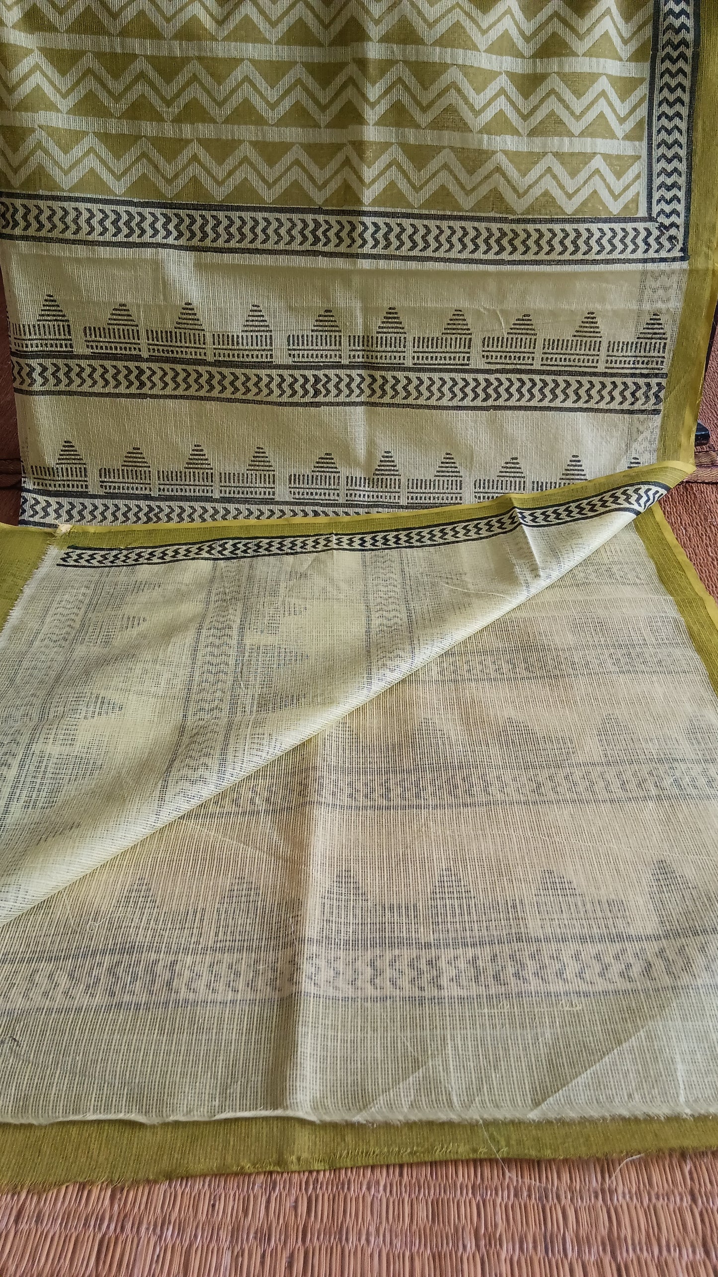 Green daily wear kota cotton saree (CKT-212)