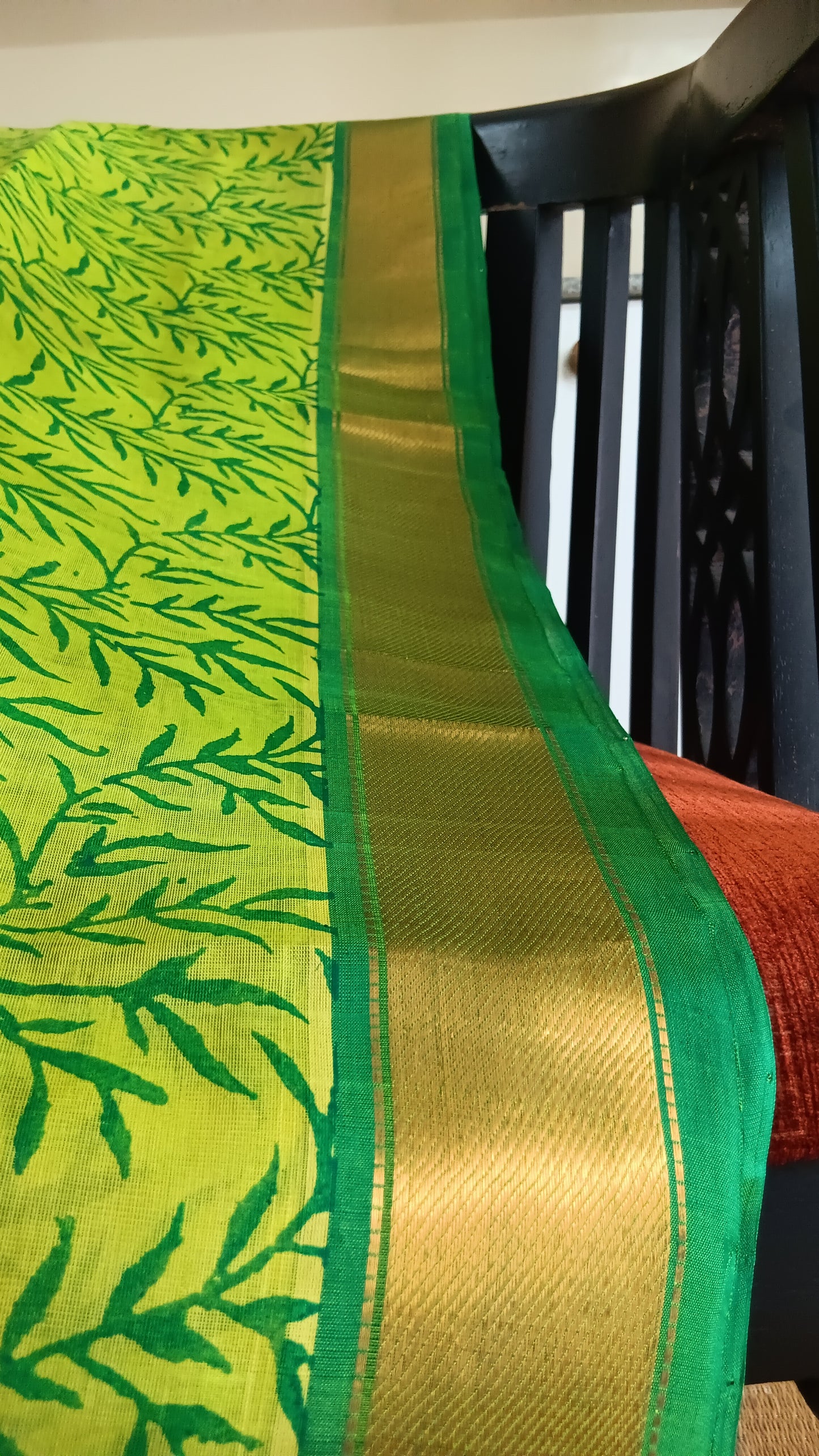 Green function wear silk cotton saree (SC4-505)