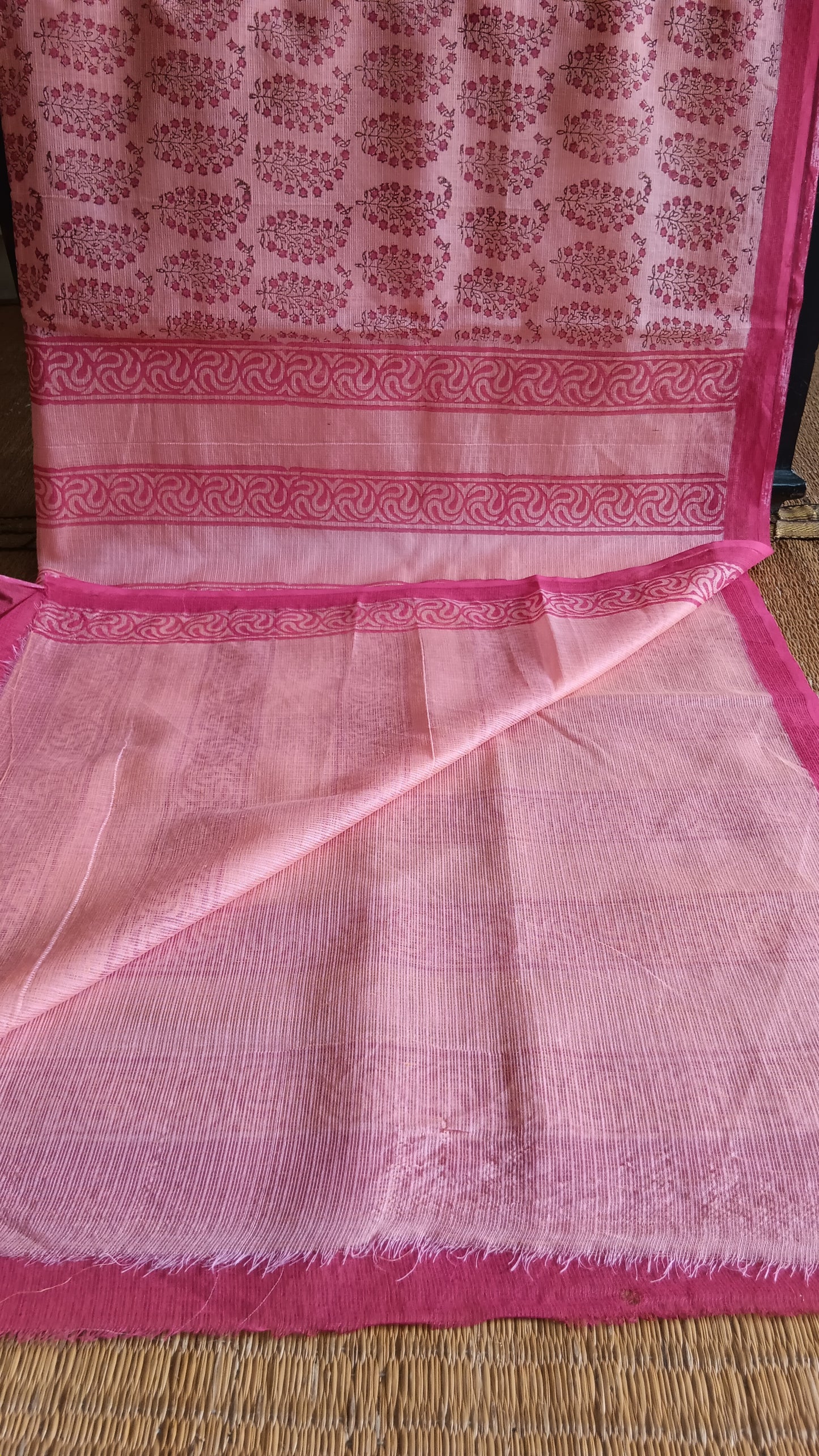 Office wear pink kota cotton saree (CKT-217)