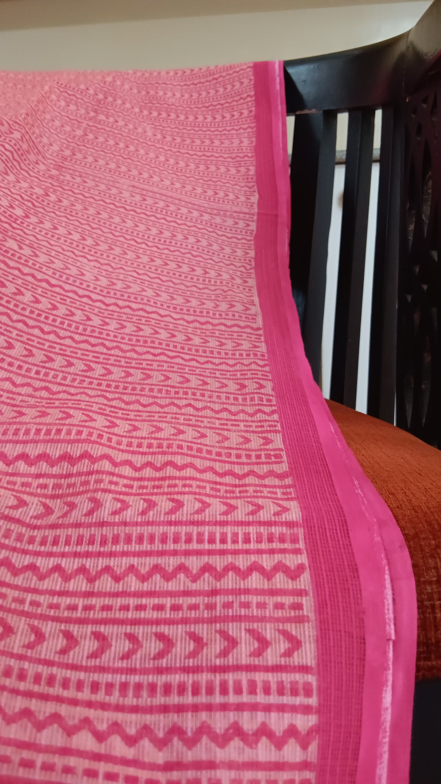 Pink daily wear kota cotton saree (CKT-224)