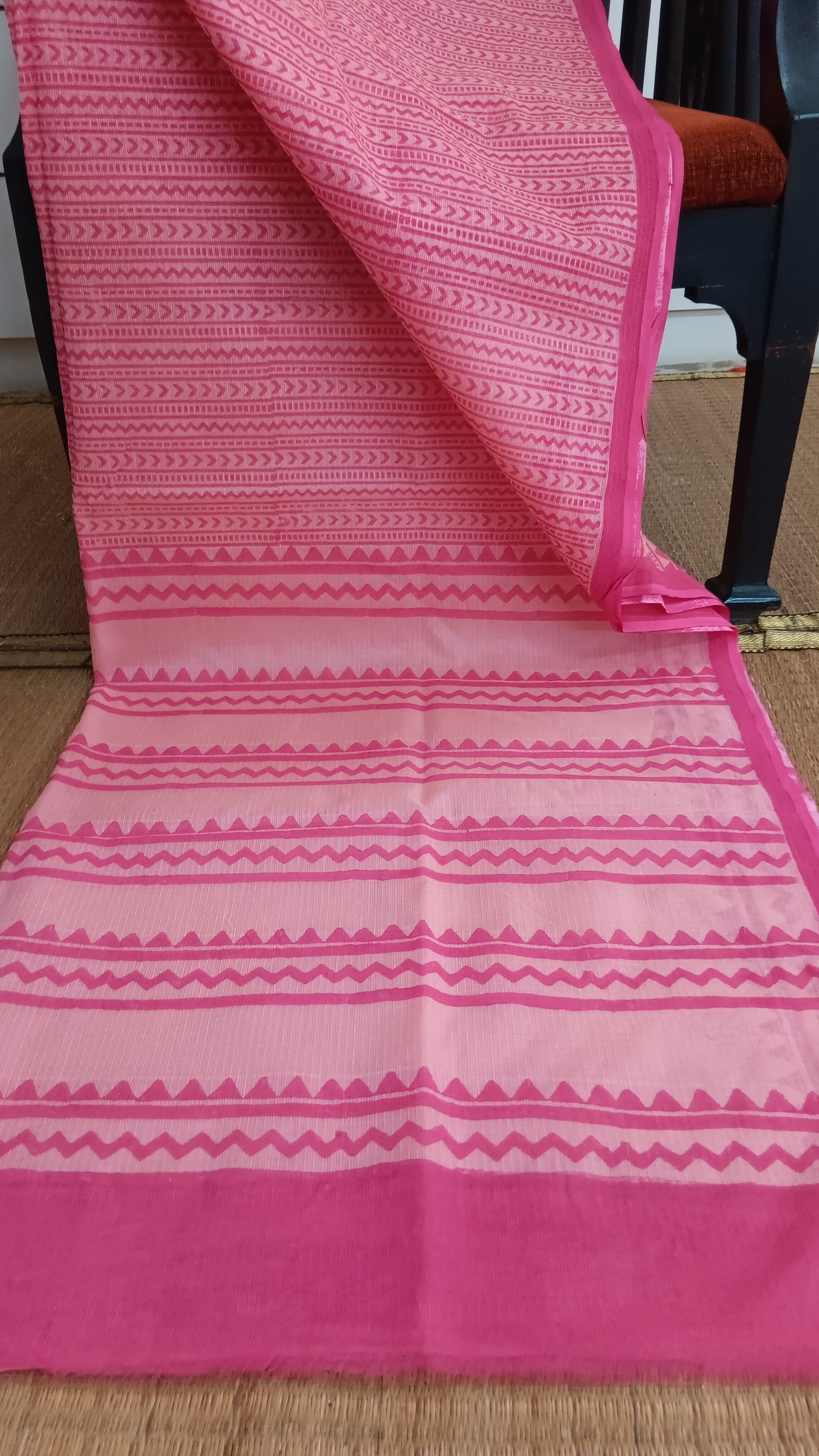 Pink daily wear kota cotton saree (CKT-224)