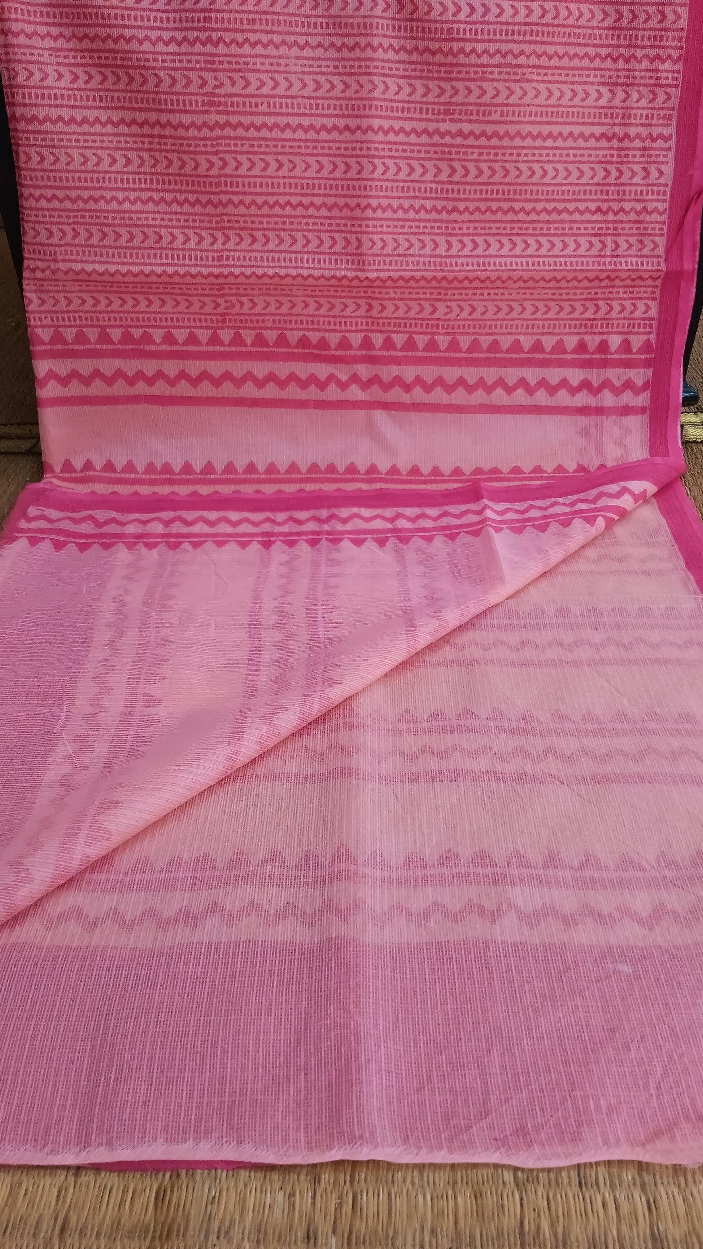 Pink daily wear kota cotton saree (CKT-224)