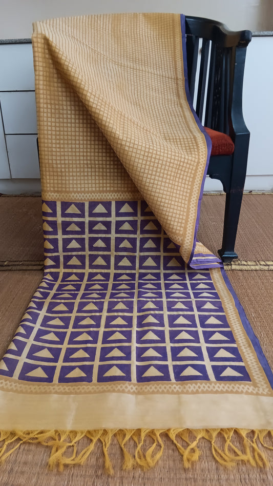 Simple silk cotton saree for office use (SC6-311)