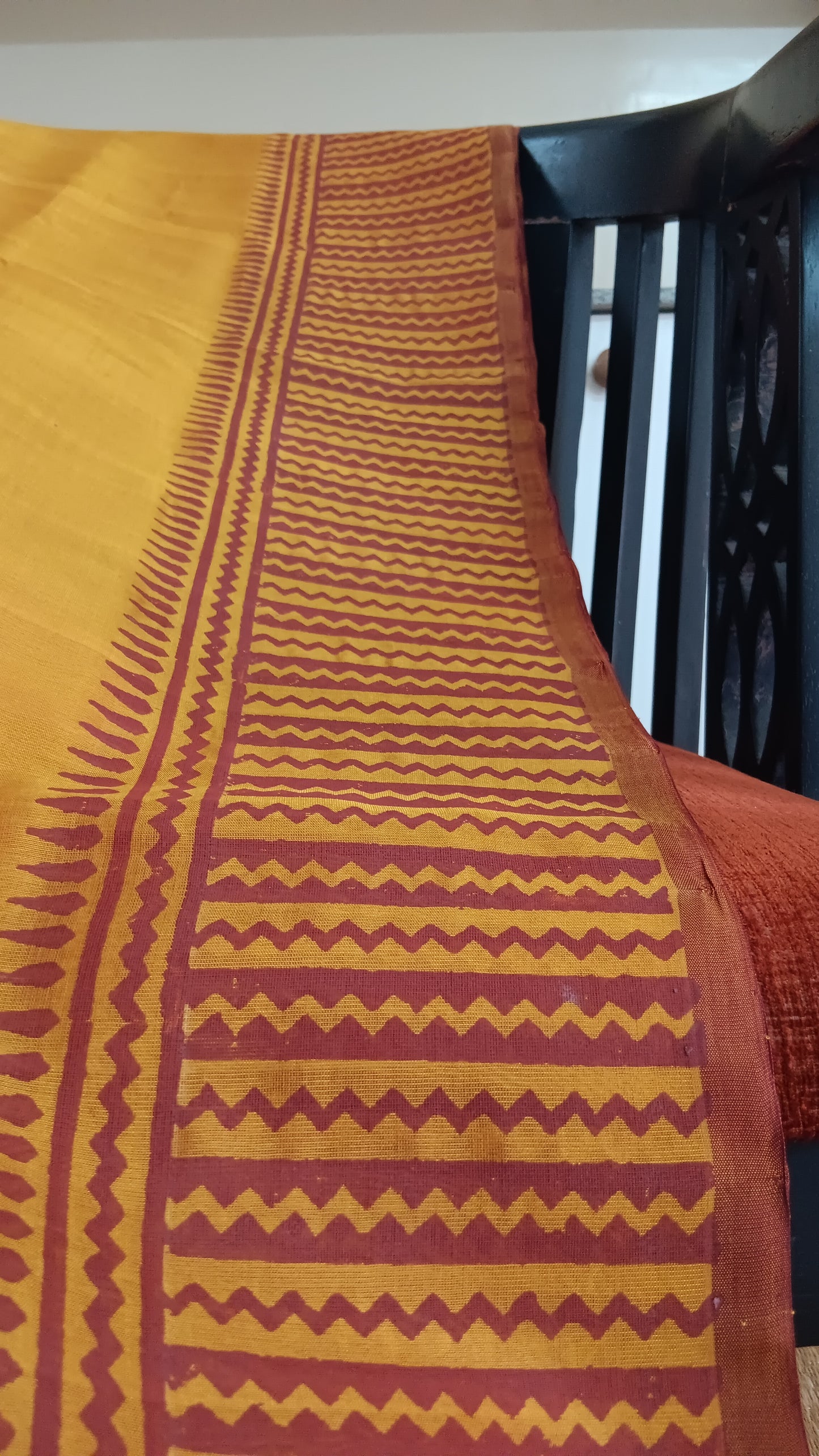 Big border printed silk cotton saree (SC6-316)