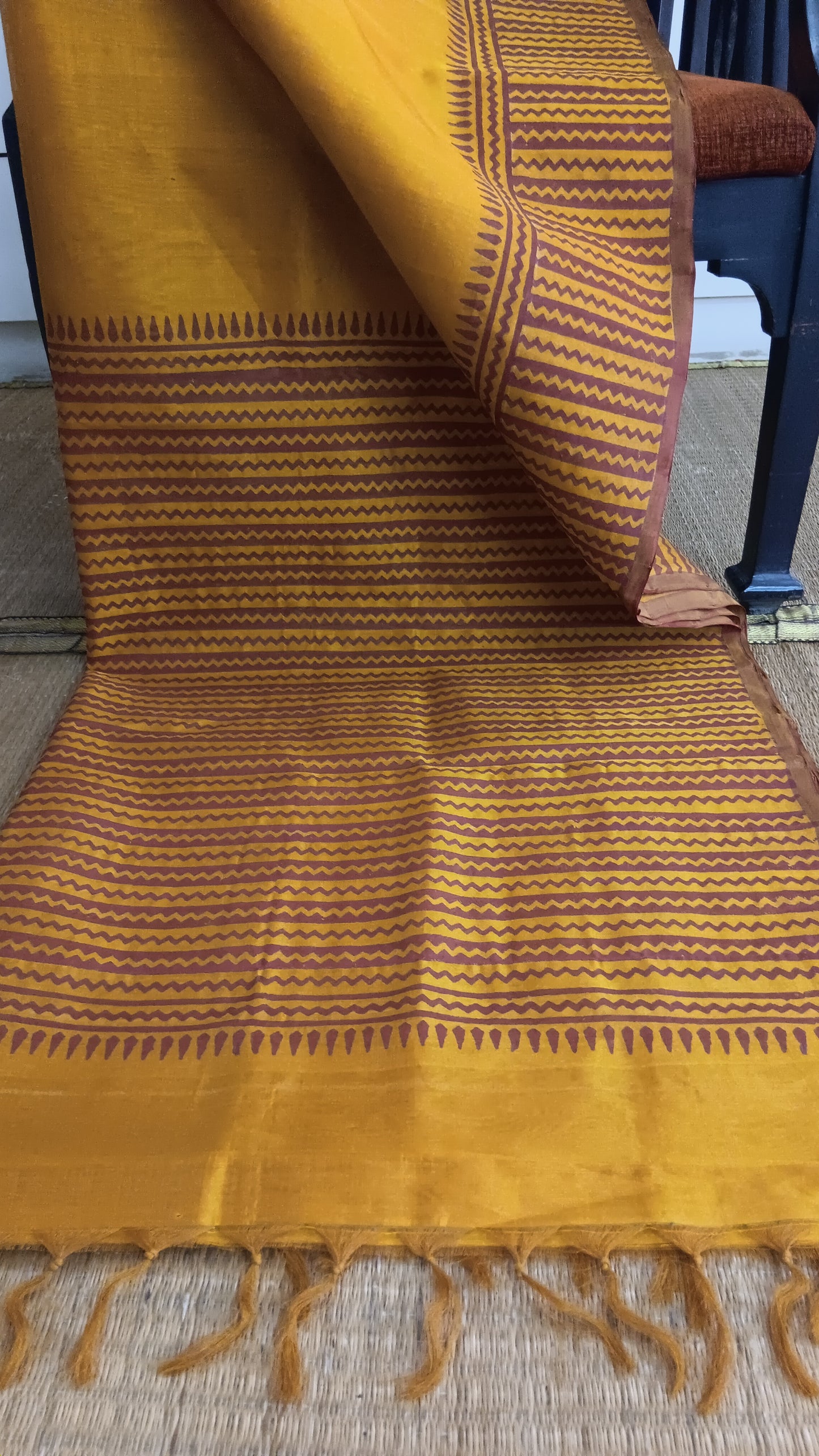 Big border printed silk cotton saree (SC6-316)