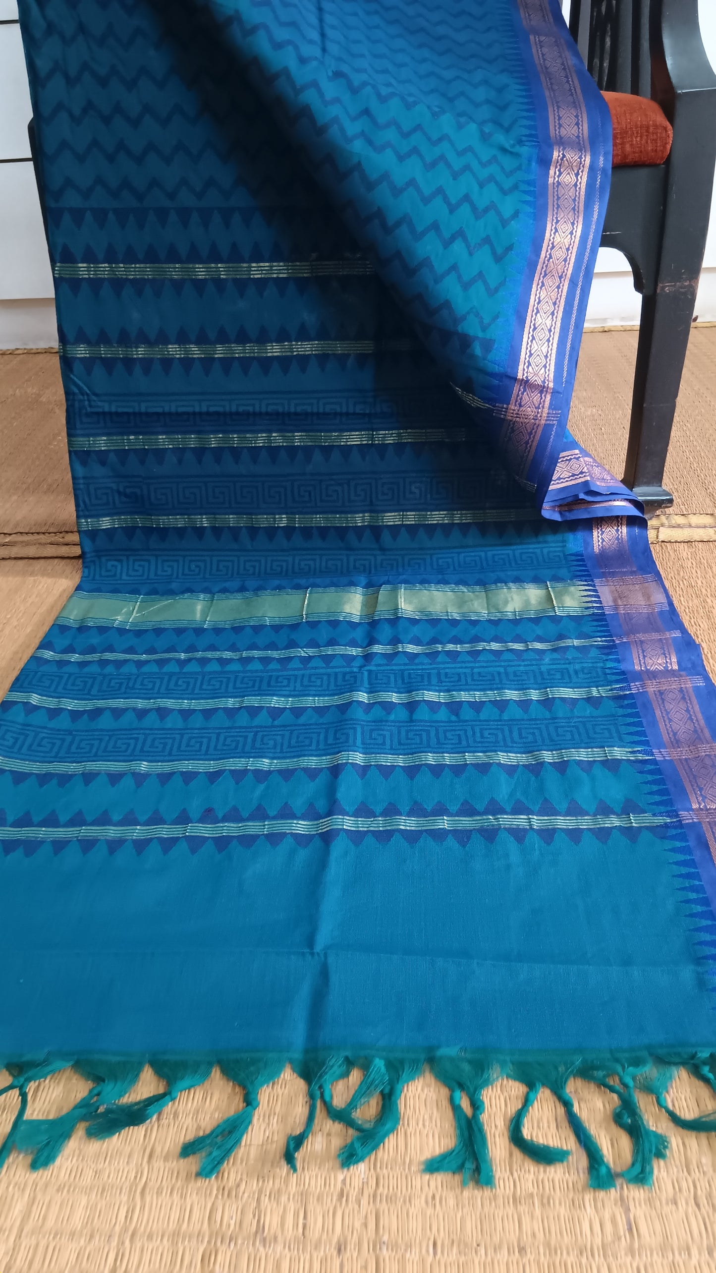 Blue function wear saree (CGOP-505)