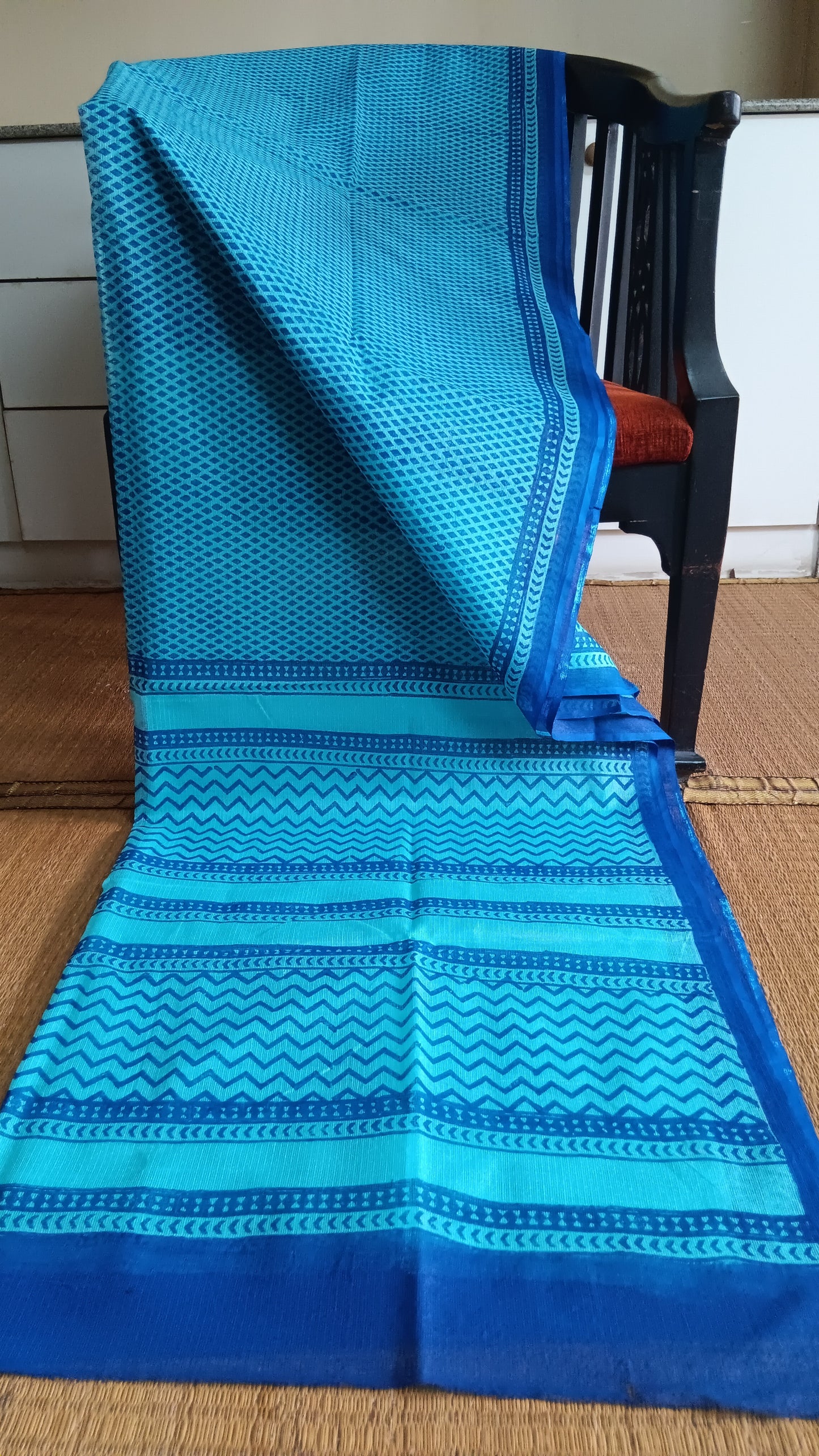 Blue-printed-kota-cotton-saree-CKT-201