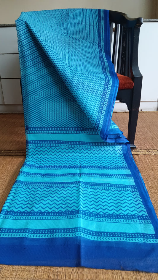 Blue-printed-kota-cotton-saree-CKT-201