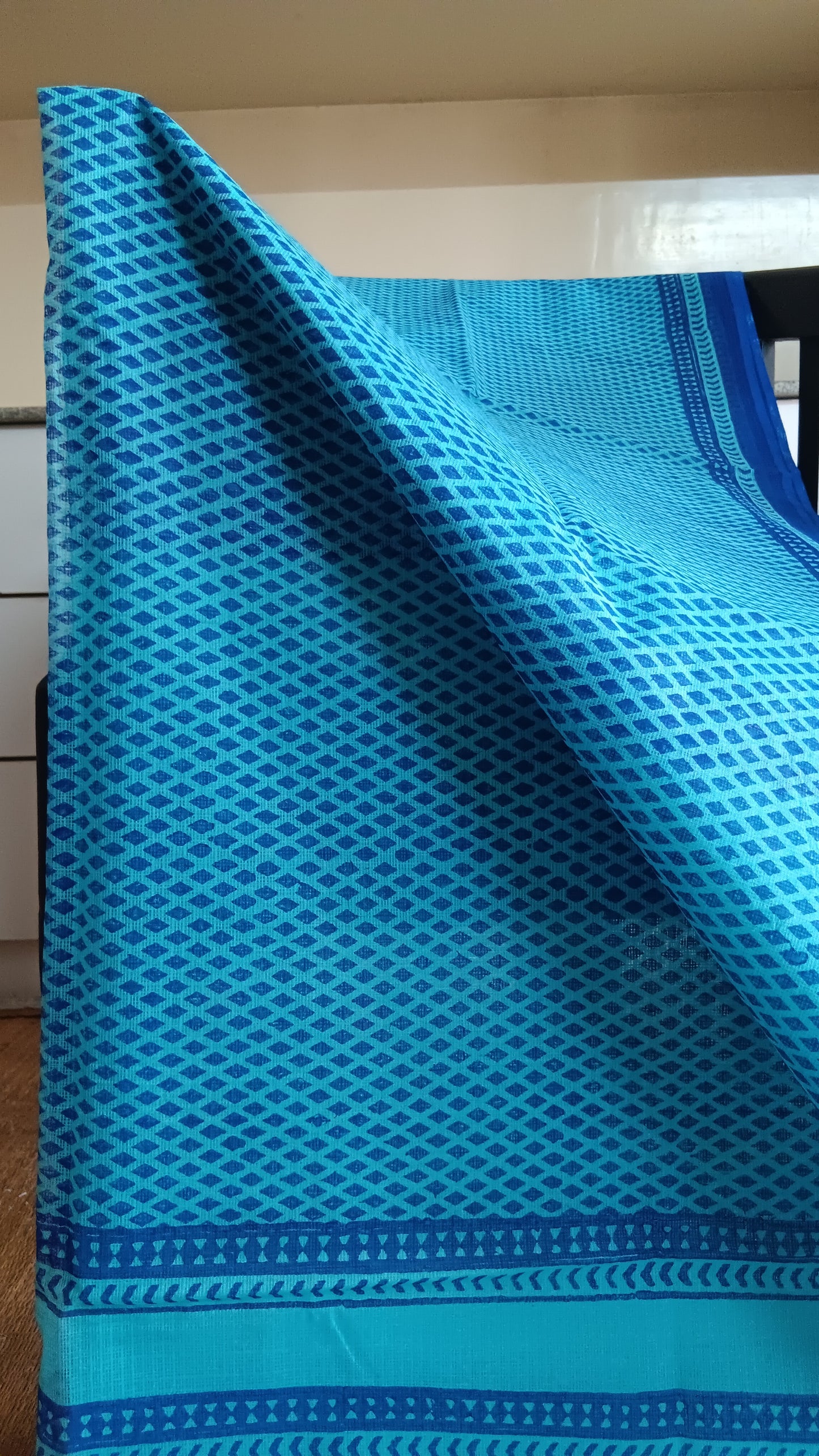 Blue-printed-kota-cotton-saree-CKT-201
