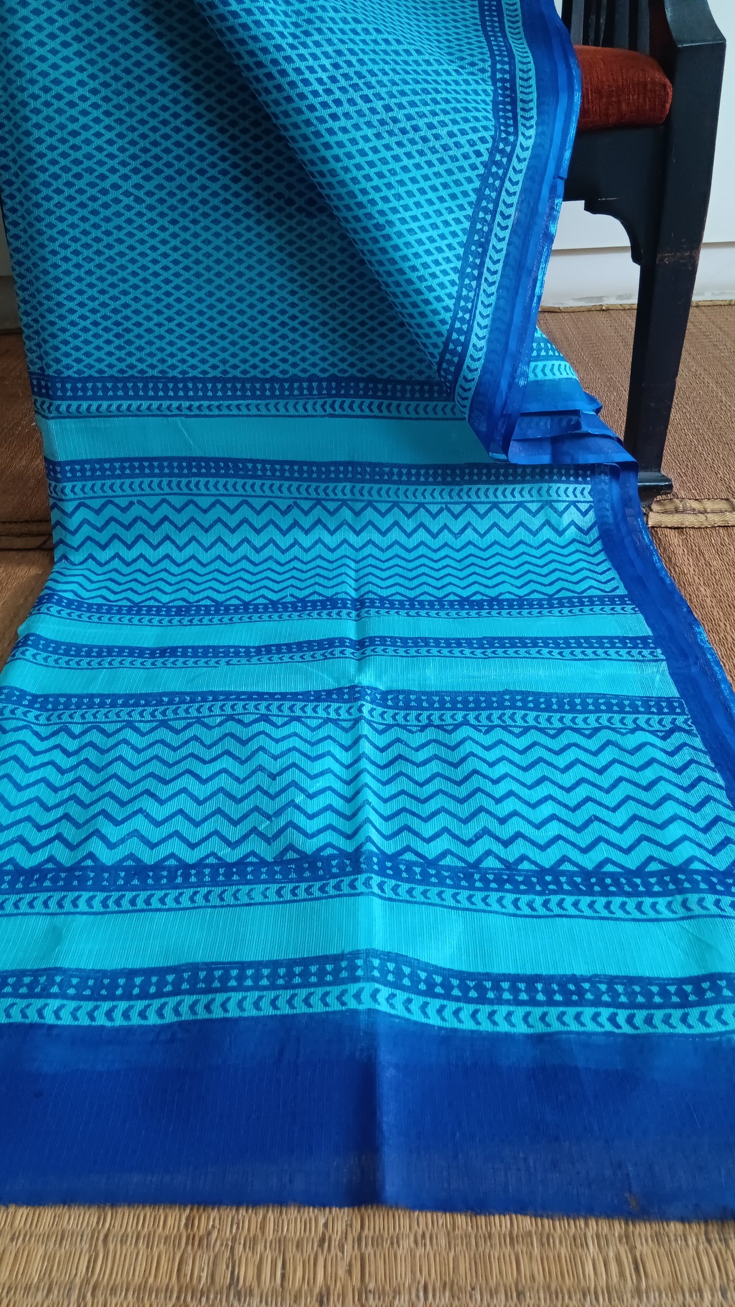 Blue-printed-kota-cotton-saree-CKT-201