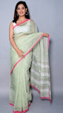 Green daily wear kota cotton saree (CKT-2048)