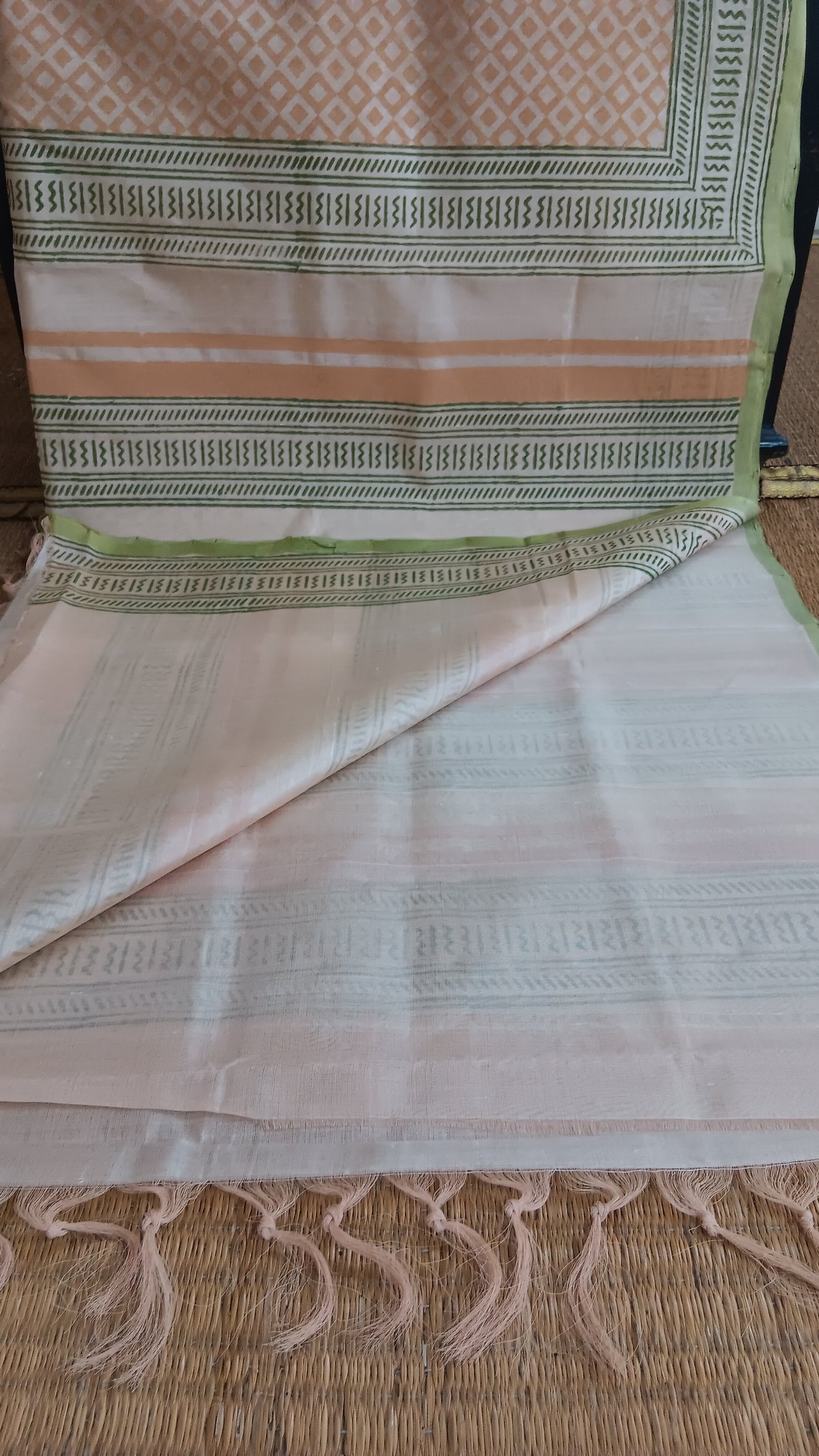 Daily use printed handloom silk cotton saree (SC6-317)