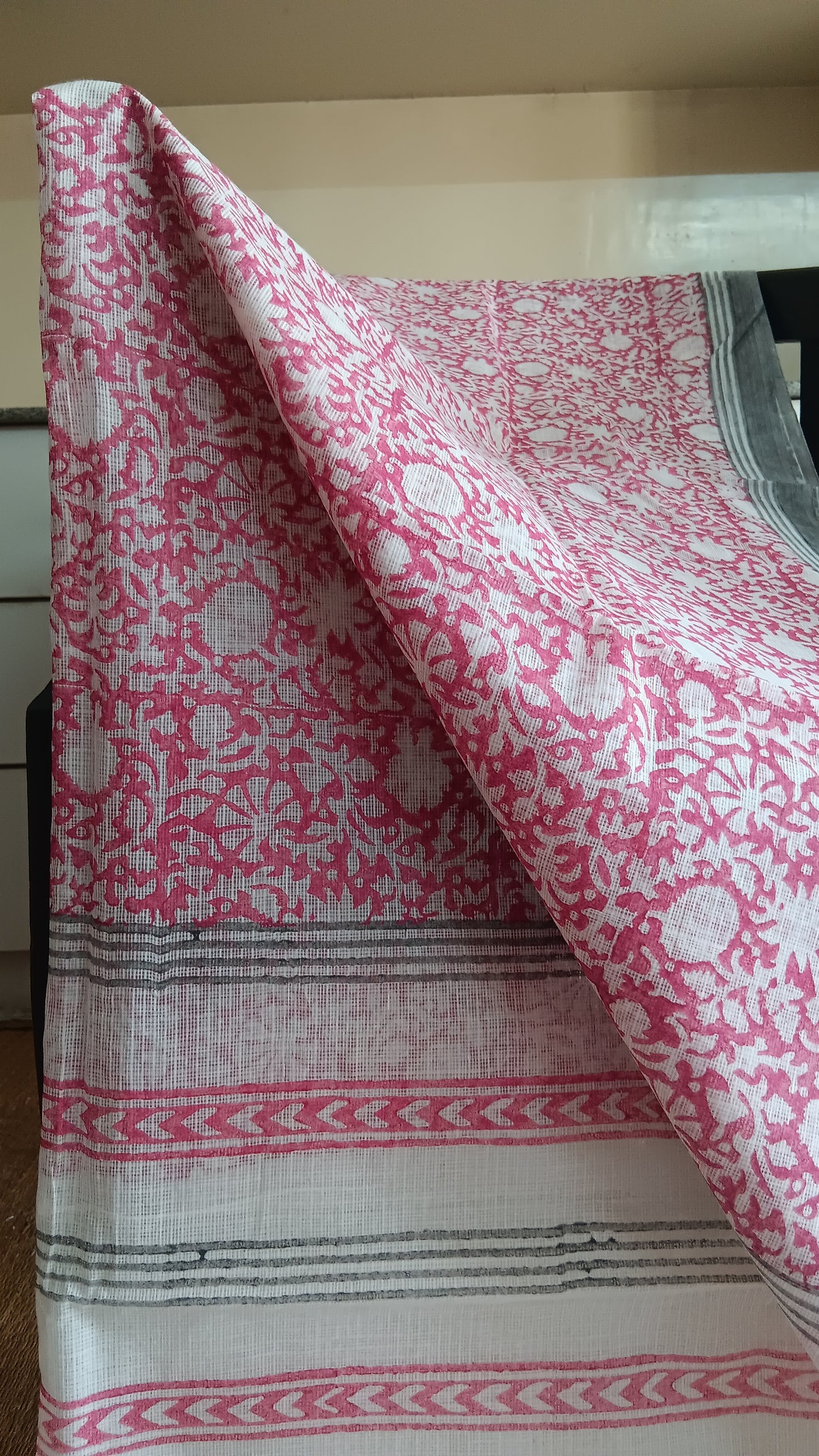 Daily wear pink kota cotton saree (CKT-207)