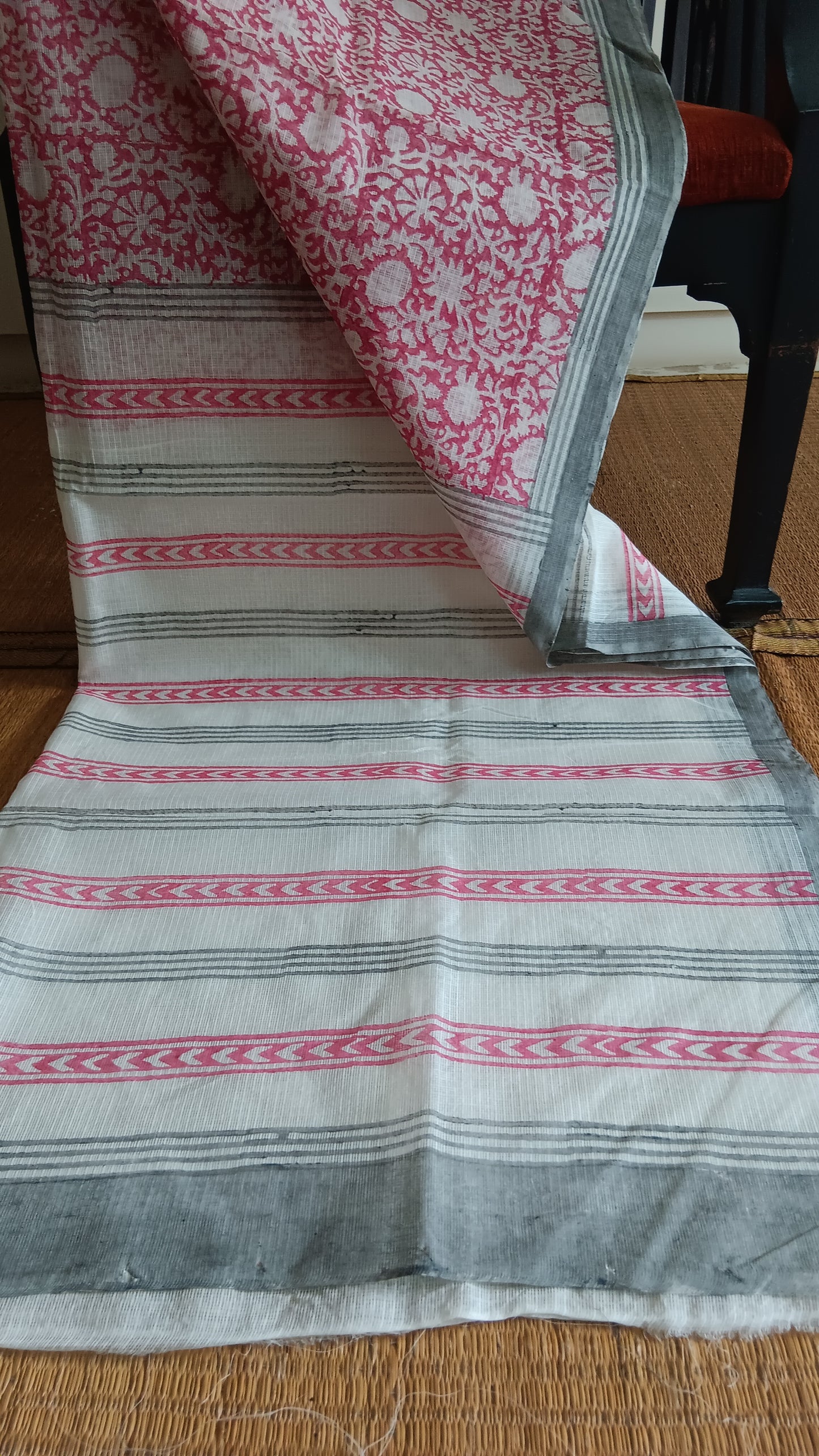 Daily wear pink kota cotton saree (CKT-207)