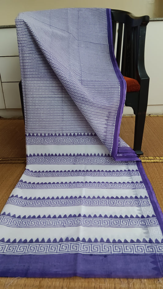 Daily wear purple kota cotton saree (CKT-221)