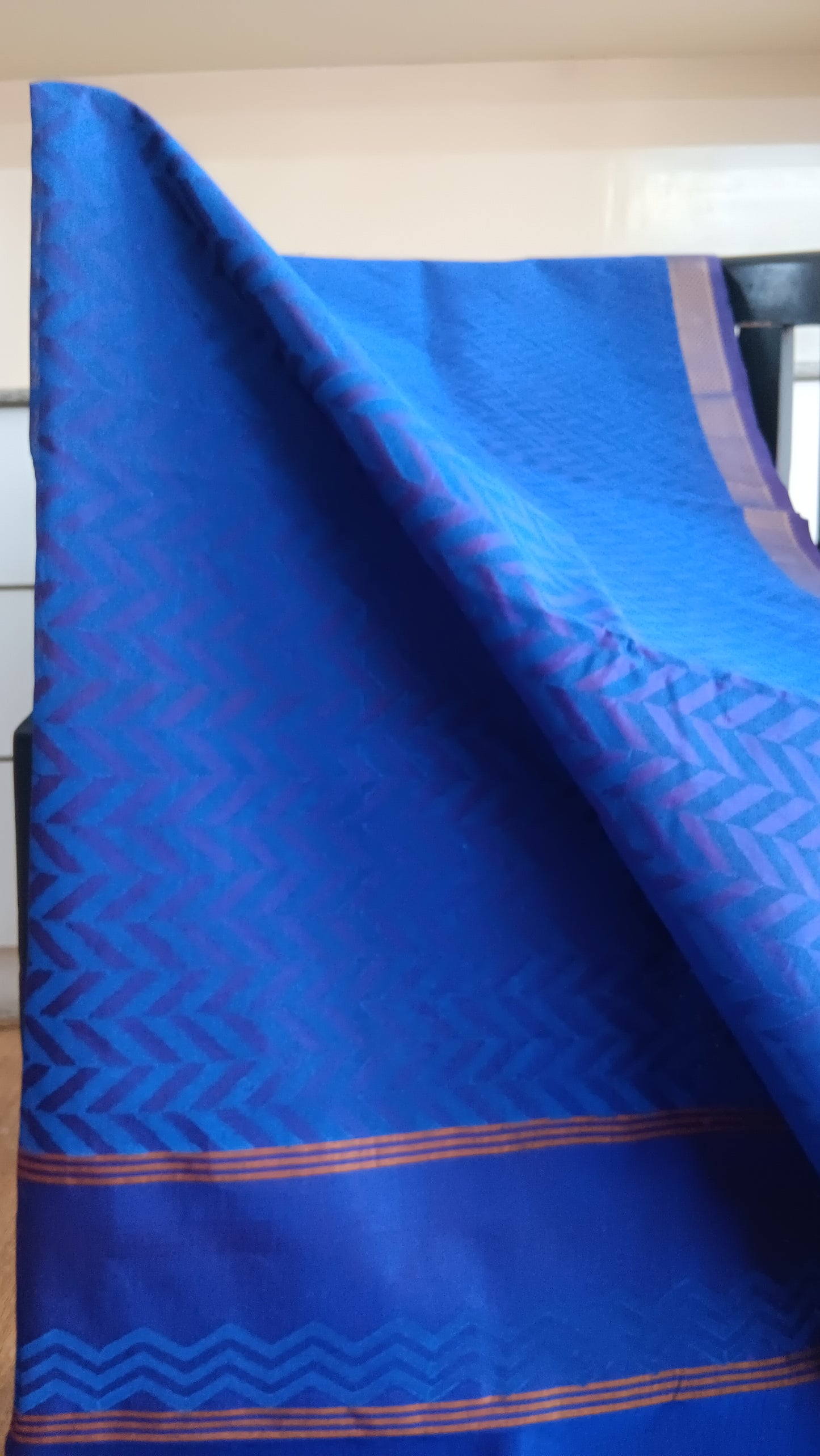 Dark blue silk cotton saree (SC2-452)