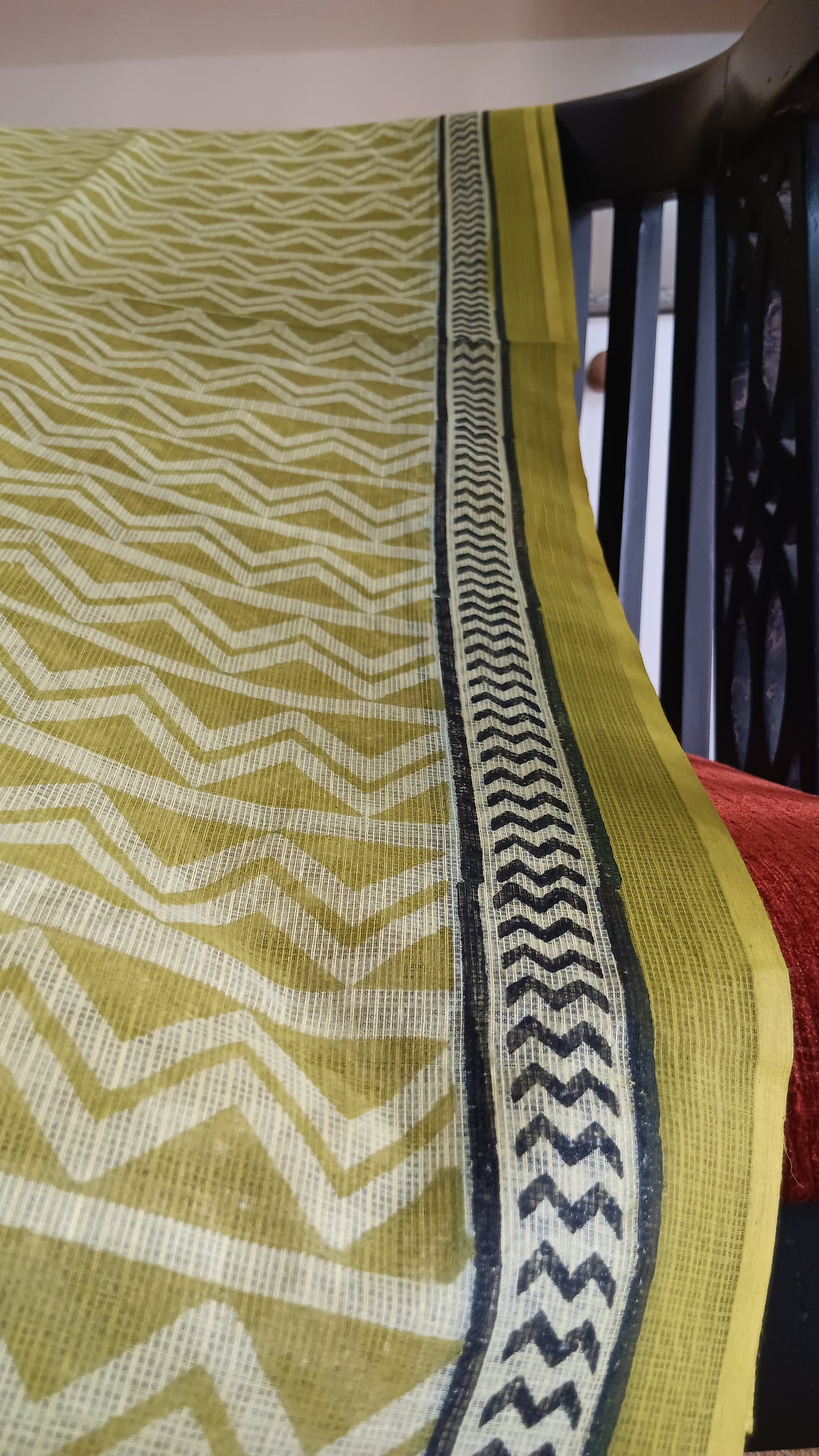 Green daily wear kota cotton saree (CKT-212)