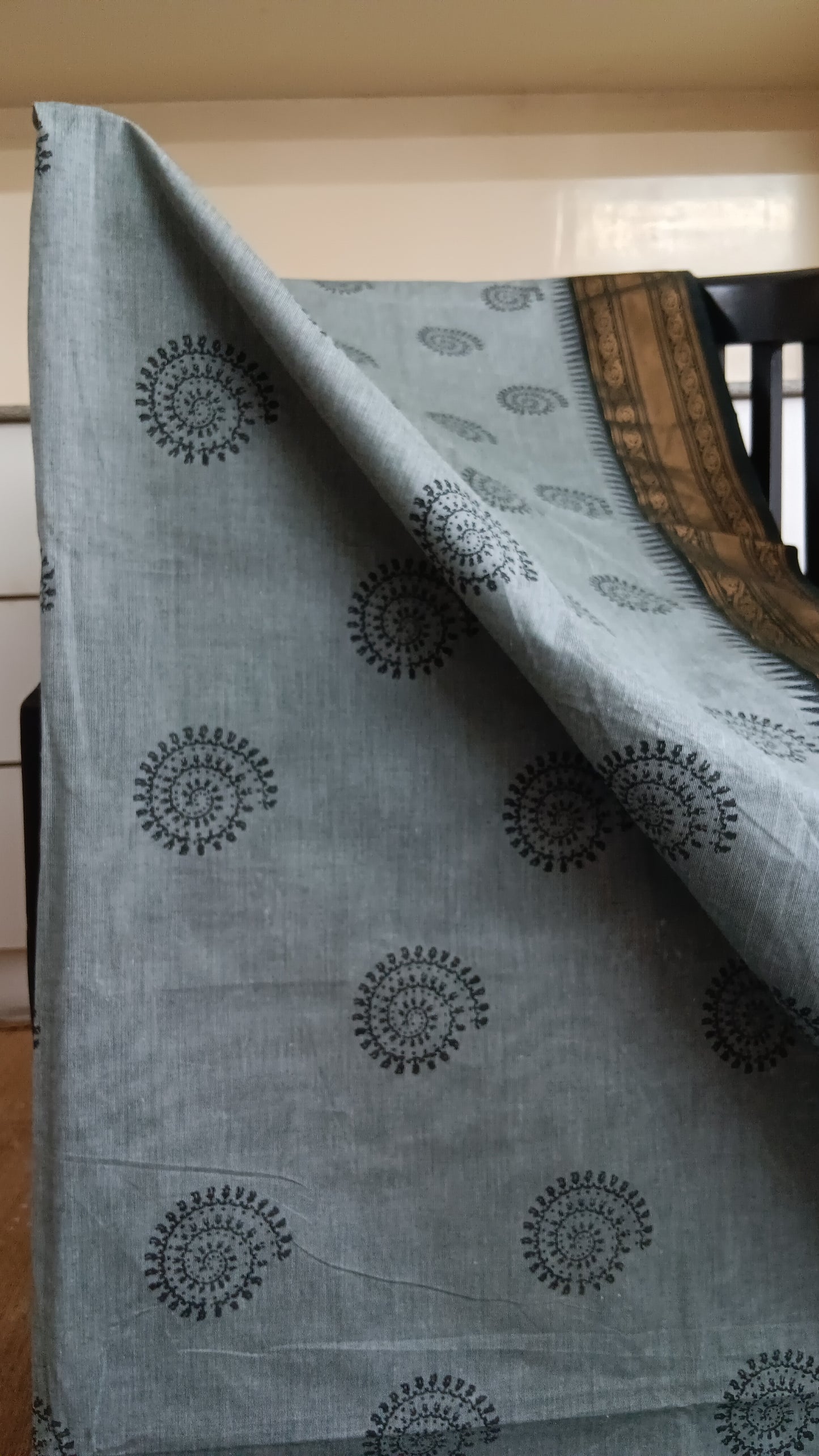 Grey function wear saree warli motif (CGOP-930)