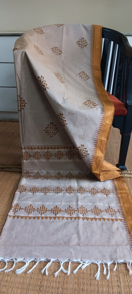 Kolam print function wear saree (CGOP-892)