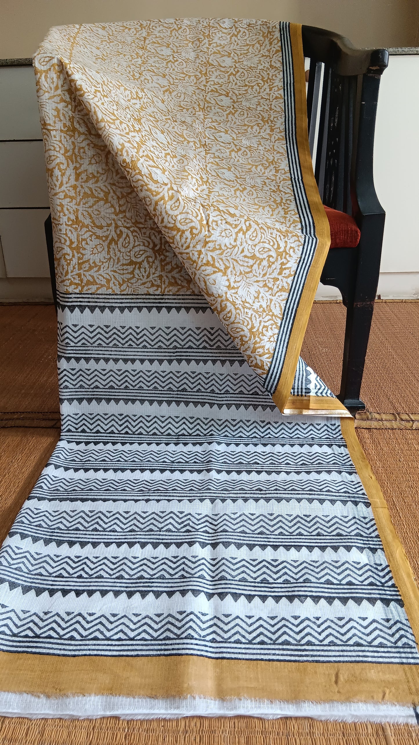 Mustard daily wear kota cotton saree (CKT-211)