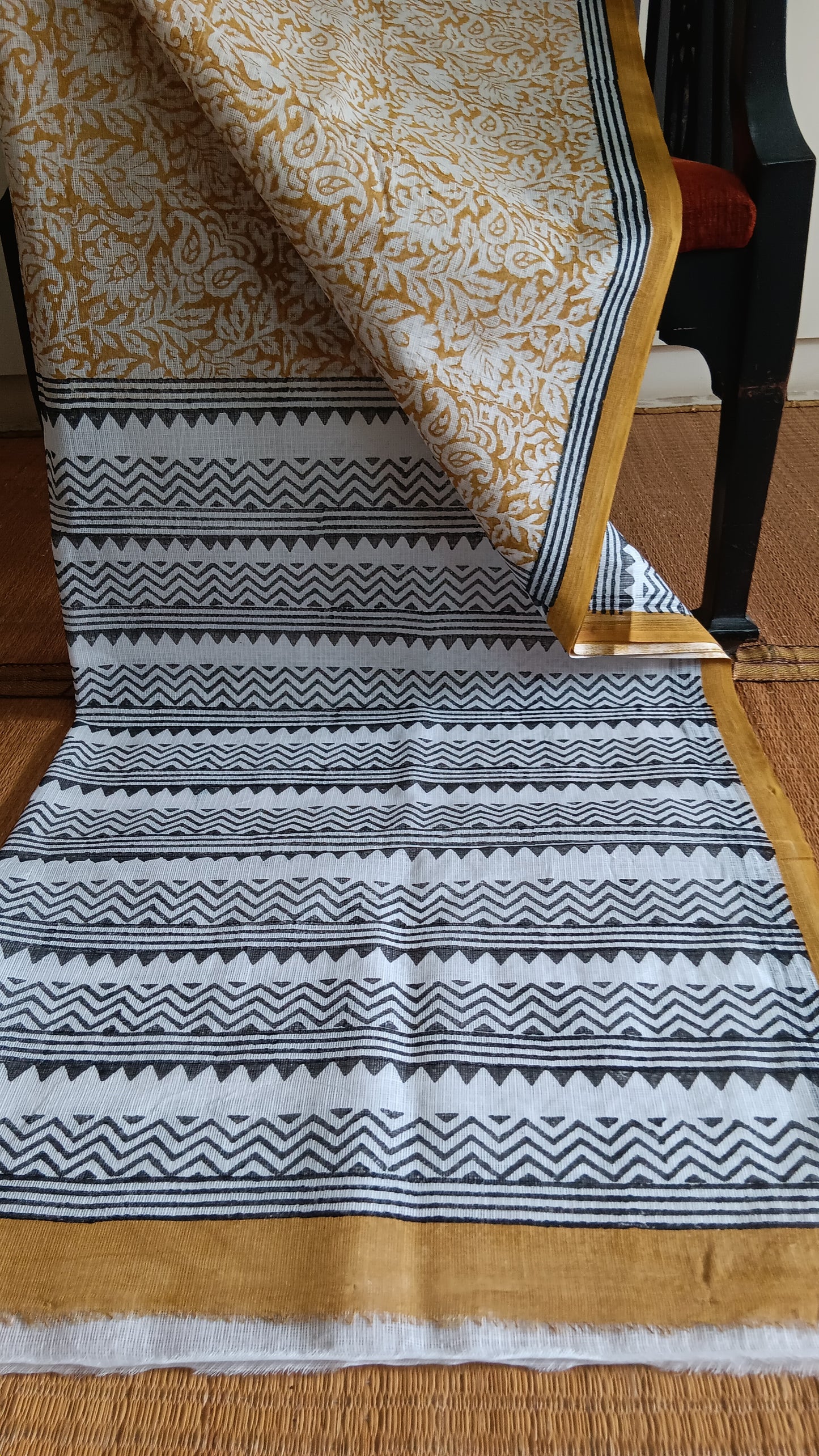 Mustard daily wear kota cotton saree (CKT-211)