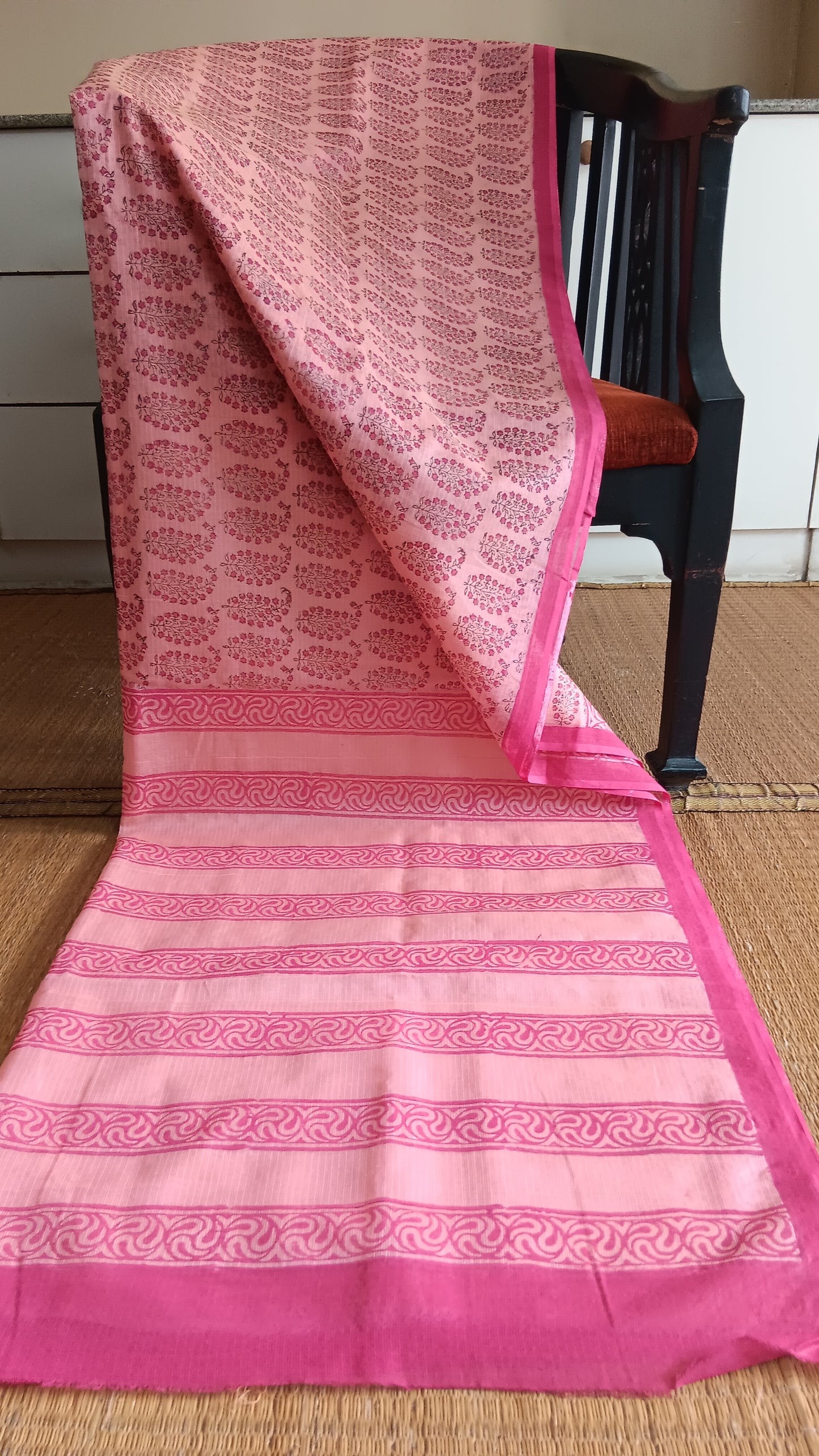 Office wear pink kota cotton saree (CKT-217)