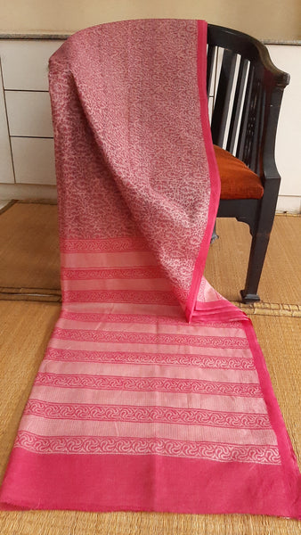 Pink light weight kota cotton saree (CKT-2148)
