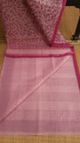 Pink printed kota saree for daily use (CKT-2144)