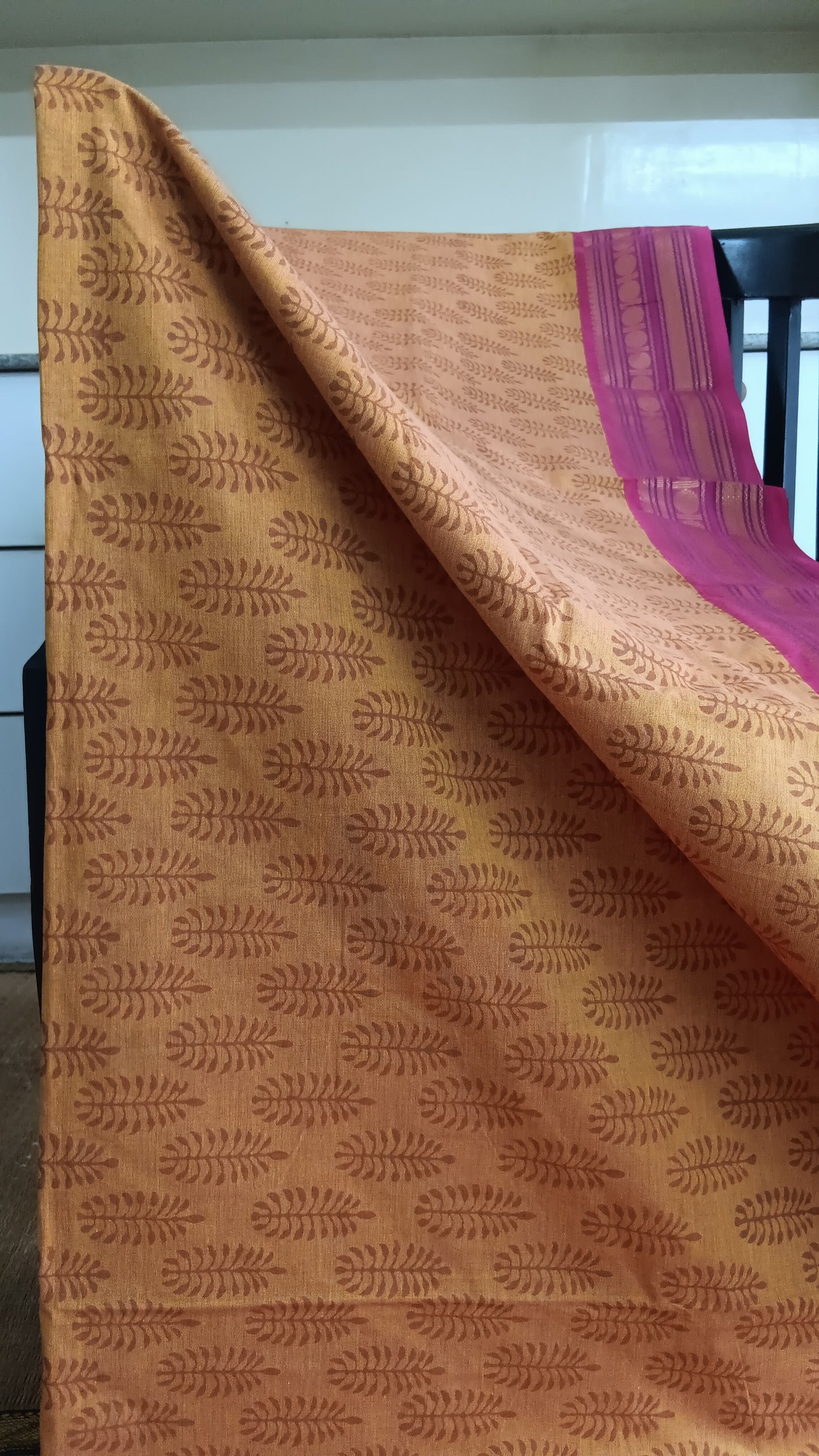 Printed function wear cotton saree (CGOP-957)