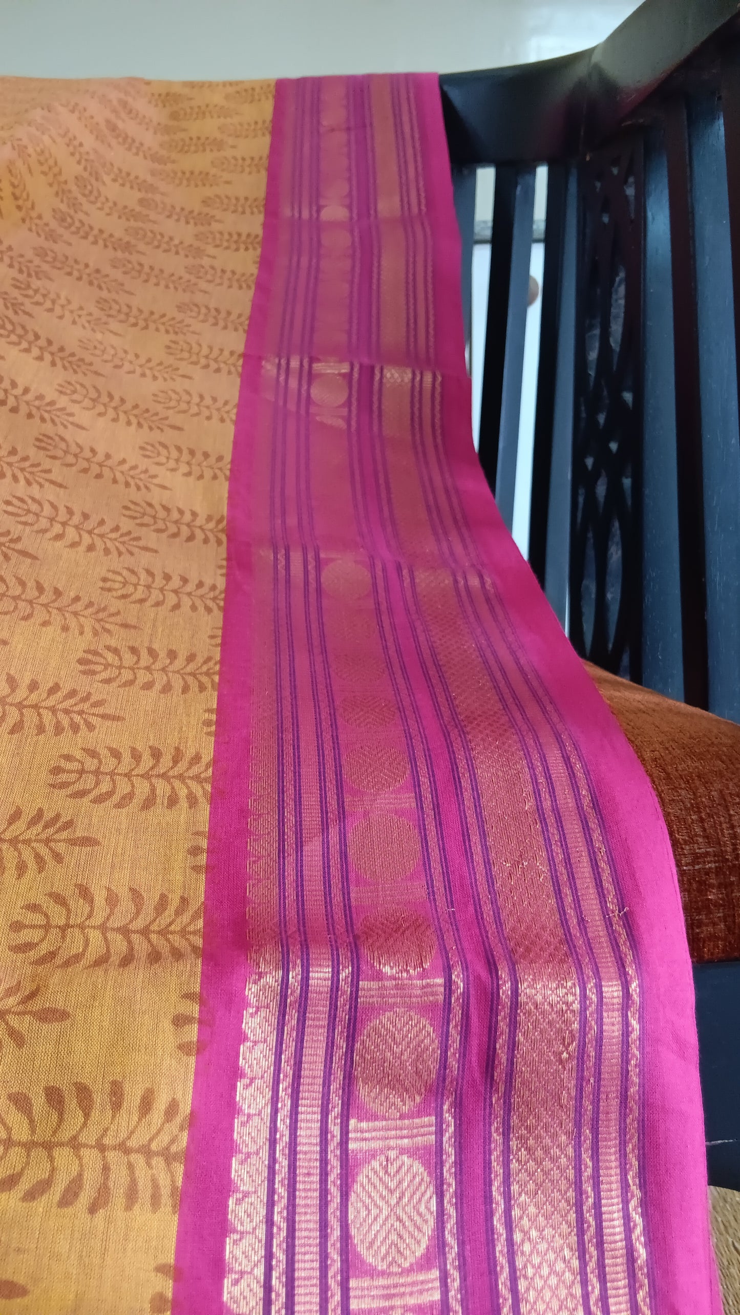 Printed function wear cotton saree (CGOP-957)