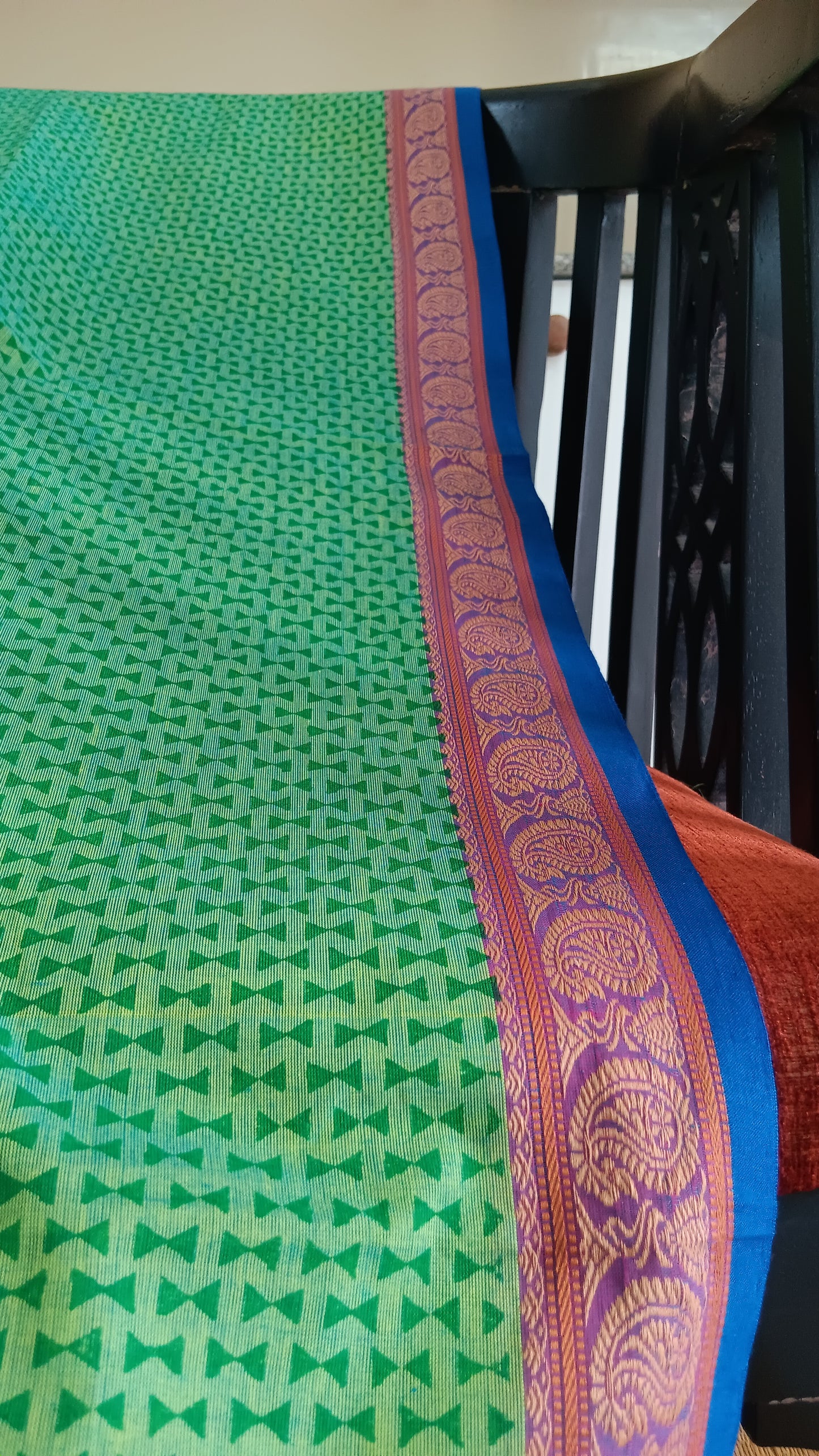 Simple printed daily wear cotton saree (DW-130)