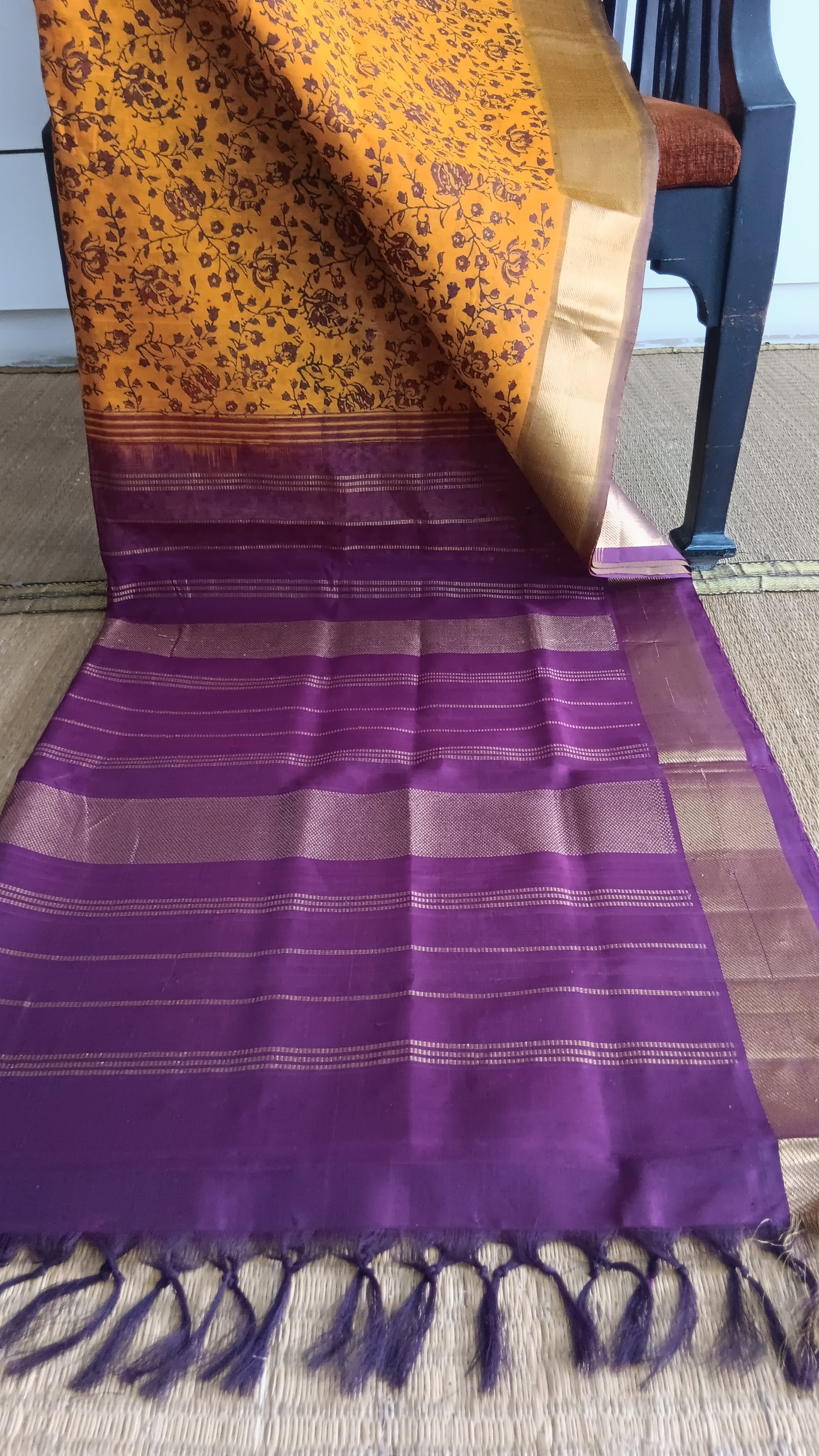 Traditional printed silk cotton saree (SC4-444)