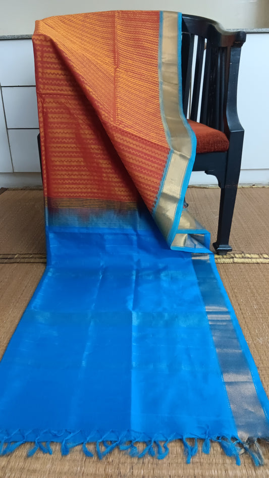 Handloom silk cotton saree printed (SC4-434)