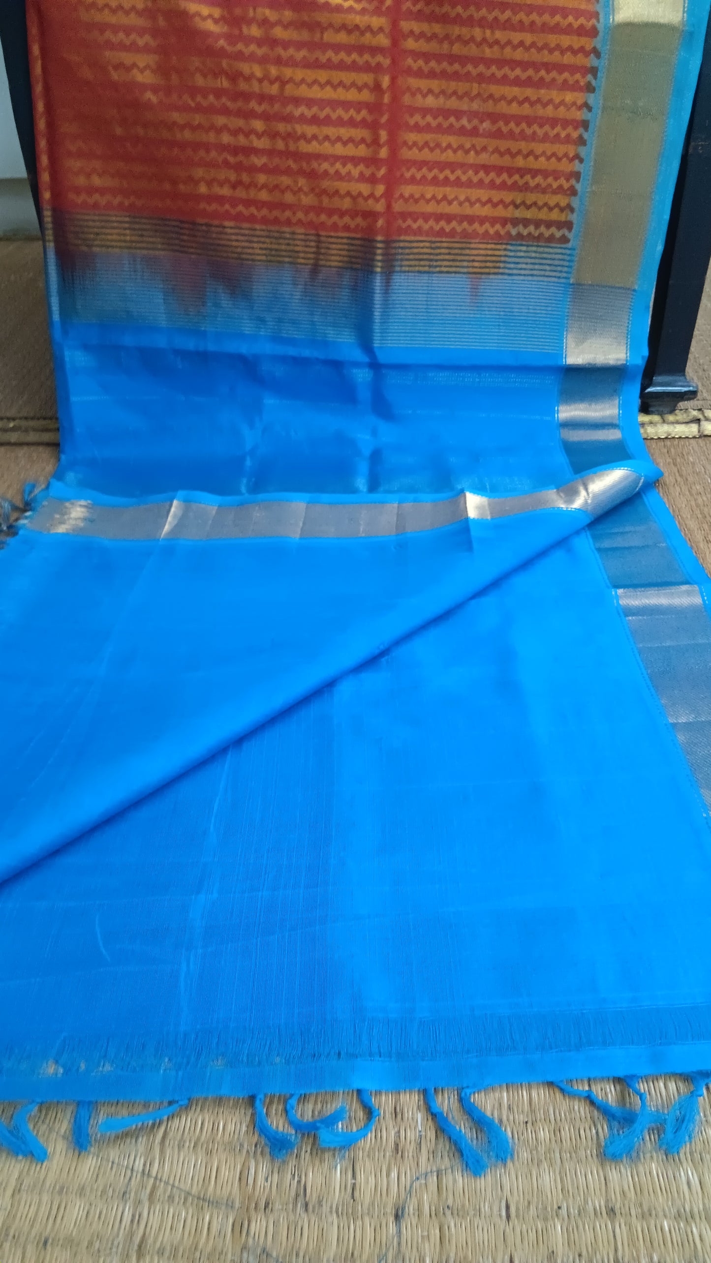 Handloom silk cotton saree printed (SC4-434)