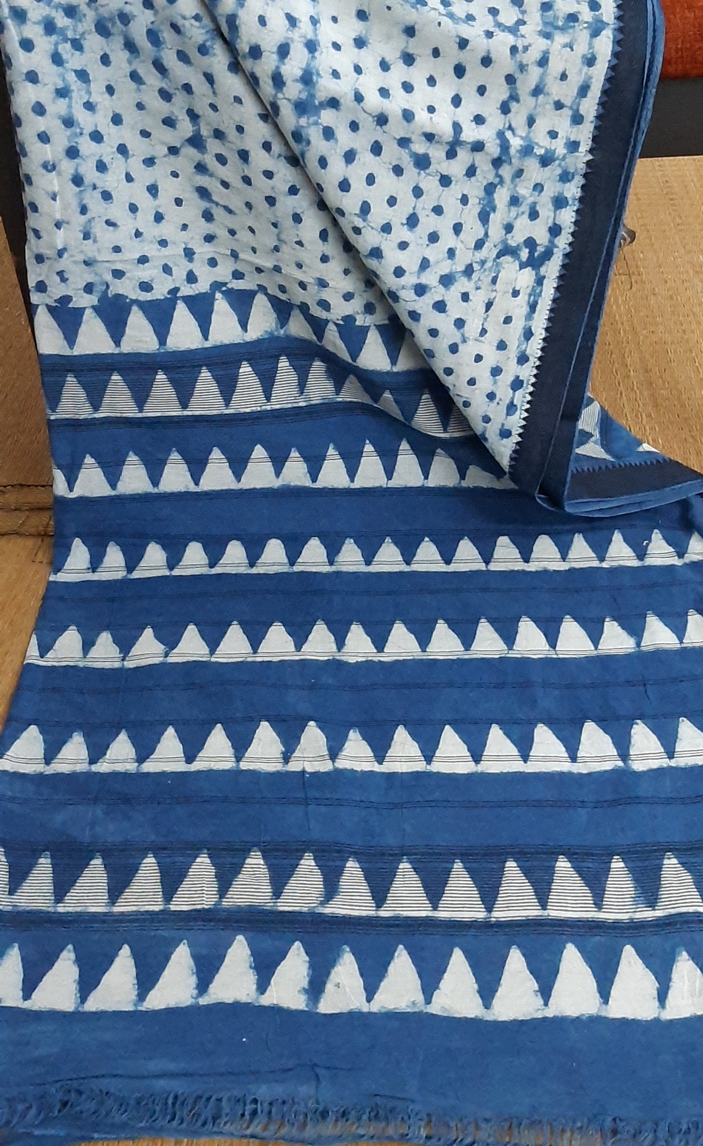 Indigo handloom saree (IND-63)