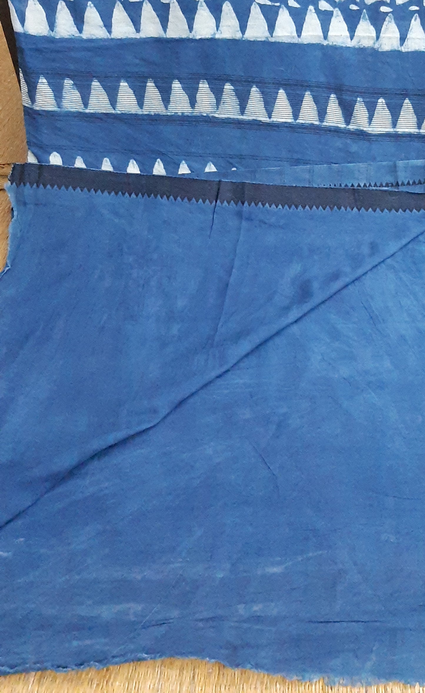 Cotton saree indigo printed (IND-62)